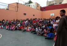 Chocolatada y compartir franciscano