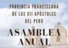 Asamblea anual 2023 de la Provincia de los XII Apóstoles del Perú