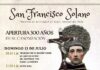 Apertura de la celebración por los 300 años de la canonización de San Francisco Solano