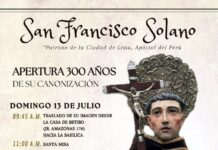 Apertura de la celebración por los 300 años de la canonización de San Francisco Solano